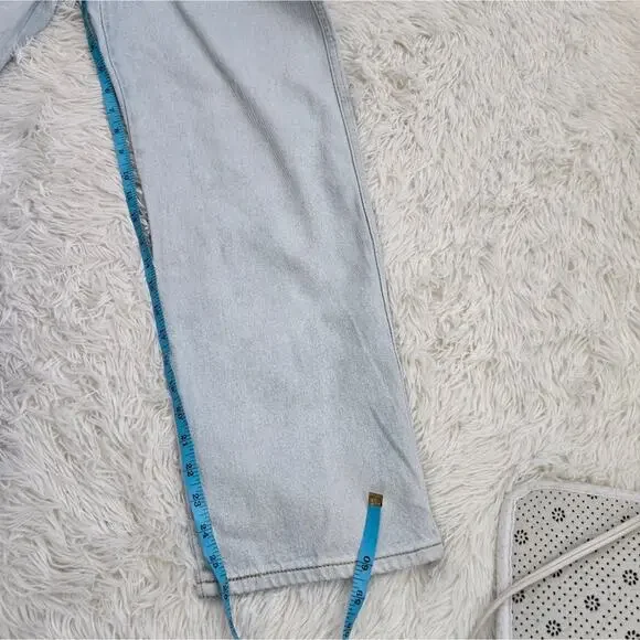 Levi's Ribcage Super High Rise Ankle Straight Light Wash Jeans NWT 26 X 27 - Picture 11 of 16